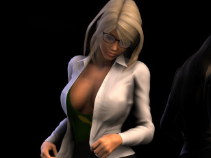 Картинка 3д+графика люди+ people фон взгляд девушка