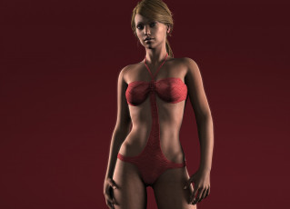 обоя 3д графика, люди , people, фон, взгляд, девушка