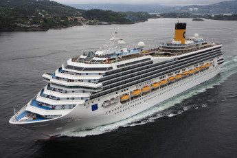 Картинка costa+magica корабли лайнеры круизный лайнер