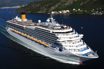 Картинка costa+magica корабли лайнеры круизный лайнер