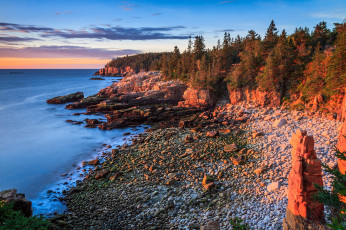 Картинка природа побережье берег океан волны скалы