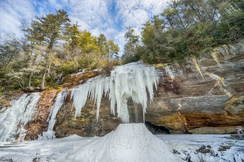 Картинка природа водопады река лес водопад