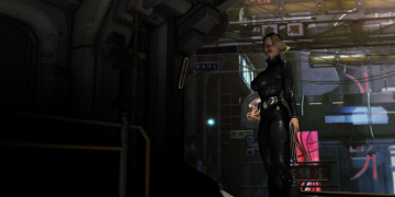 Картинка 3д+графика фантазия+ fantasy девушка взгляд фон оружие