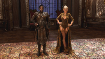 Картинка 3д+графика эльфы+ elves мужчина фон взгляд эльфийка