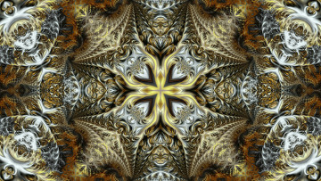 Картинка 3д+графика фракталы+ fractal цвета фон узор