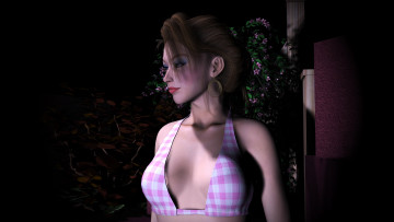 Картинка 3д+графика люди+ people взгляд фон девушка