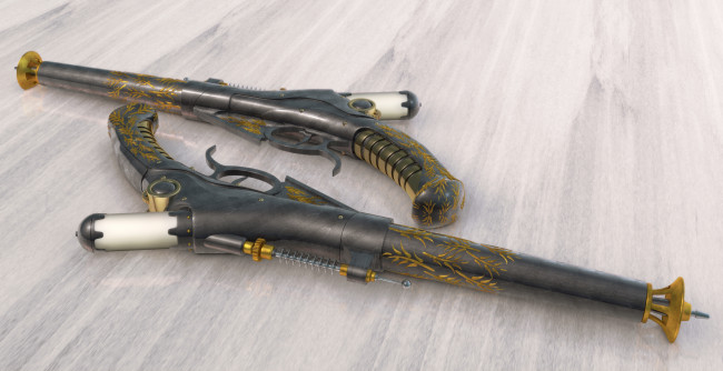 Обои картинки фото 3д графика, моделирование , modeling, пистолеты