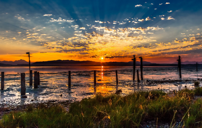 Обои картинки фото природа, восходы, закаты, рассвет