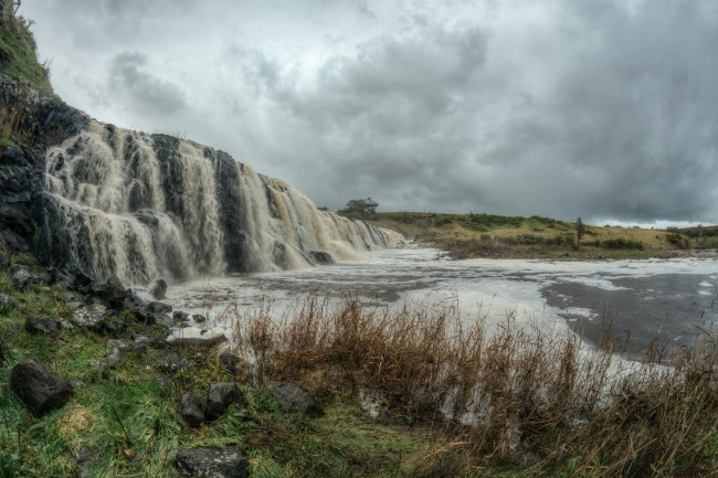 Обои картинки фото природа, водопады, водопад, берег