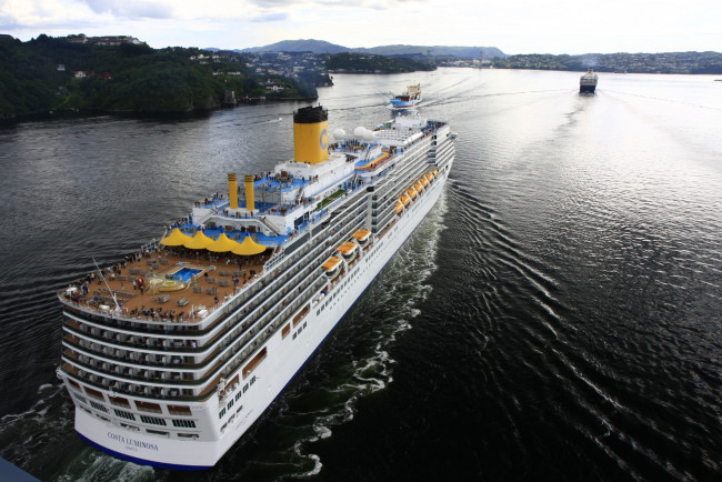 Обои картинки фото costa luminosa, корабли, лайнеры, круизный, лайнер