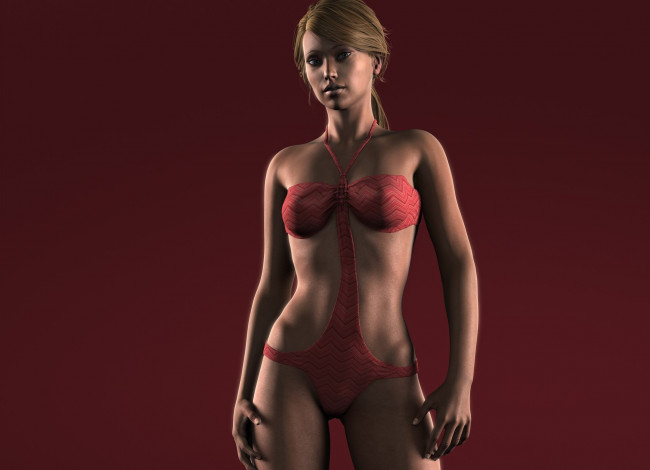 Обои картинки фото 3д графика, люди , people, фон, взгляд, девушка