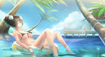 Картинка аниме kikivi+ artbook девушка