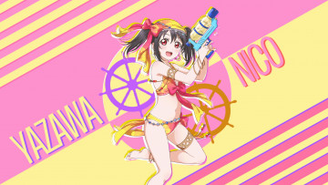 Картинка аниме love+live +school+idol+project девушка фон взгляд