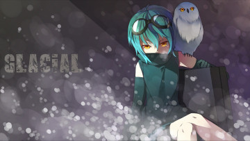 Картинка аниме животные +существа фон взгляд девушка