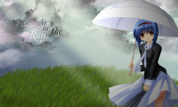 Картинка little+busters аниме девушка взгляд фон