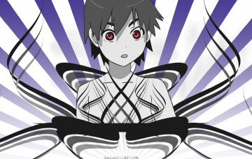 Картинка аниме bakemonogatari мальчик