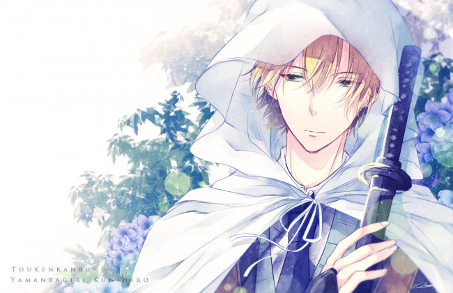 Обои картинки фото аниме, touken ranbu, yamanbagiri, kunihiro