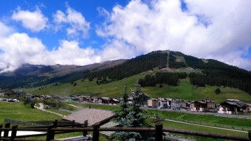 Картинка города -+панорамы горы дома