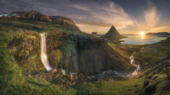 Обои картинки фото природа, водопады, пейзаж