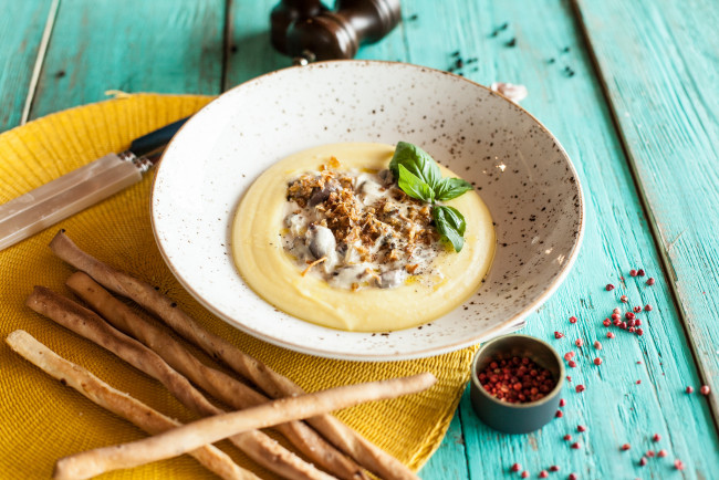 Обои картинки фото еда, вторые блюда, пюре, второе, блюдо, гарнир