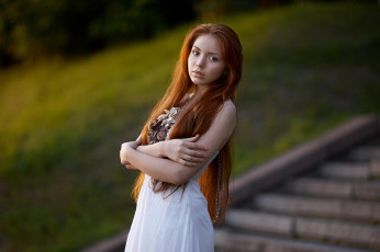 Картинка девушка девушки -unsort+ рыжеволосые+и+другие модель