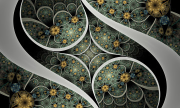 Картинка 3д+графика фракталы+ fractal узор фон цвета