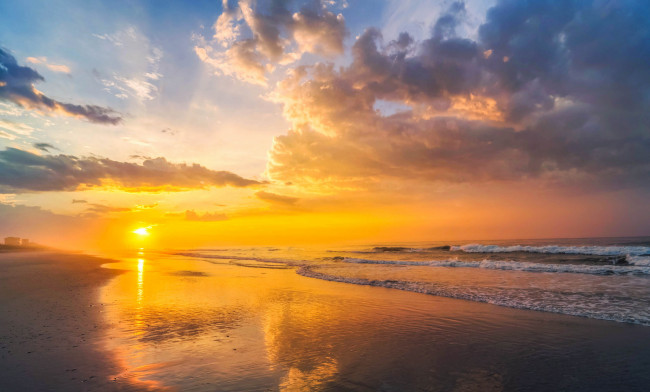 Обои картинки фото природа, восходы, закаты, простор