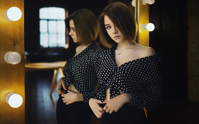 Обои картинки фото девушка, девушки, -unsort , брюнетки, темноволосые, модель, настя, горбачёва