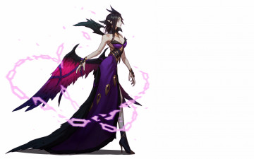 Картинка видео+игры league+of+legends девушка крылья morgana