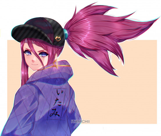 Обои картинки фото видео игры, league of legends, девушка, кепка, куртка