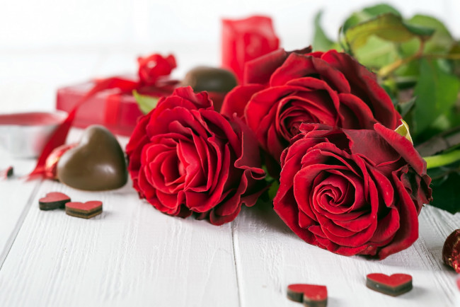 Обои картинки фото праздничные, день святого валентина,  сердечки,  любовь, розы, сердечки