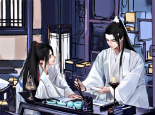 Картинка рисованное кино +мультфильмы вэй усянь лань ванцзы