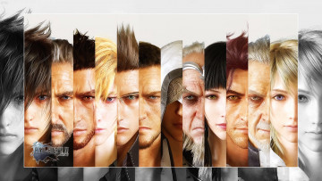 Картинка видео+игры final+fantasy+xv мужчины девушки лица фон взгляд