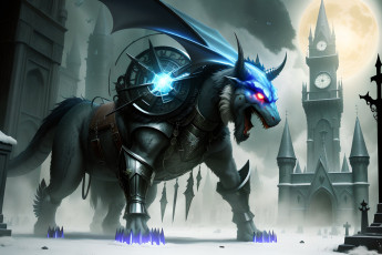 Картинка фэнтези роботы +киборги +механизмы нейросети графика нейроарт ai art нейронные сети рисунки нейро искусство