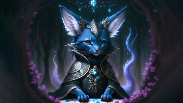 Картинка фэнтези существа нейросети графика нейроарт ai art нейронные сети рисунки нейро искусство