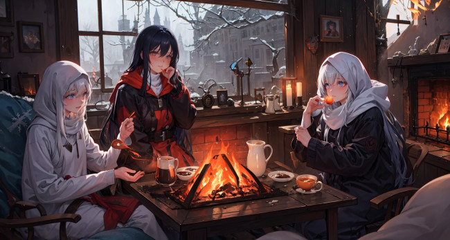 Обои картинки фото аниме, город,  улицы,  интерьер,  здания, нейросети, графика, нейроарт, ai, art, нейронные, сети, рисунки, нейро, искусство