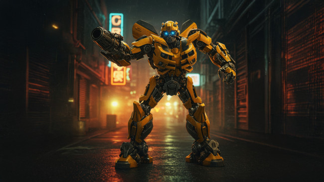 Обои картинки фото рисованное, кино,  мультфильмы, bumblebee