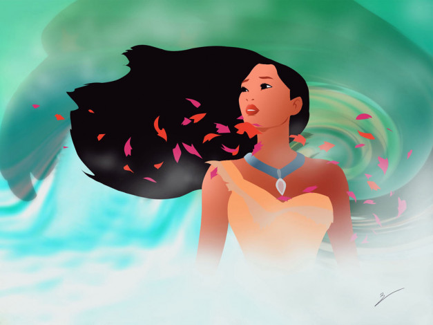 Обои картинки фото векторная, графика, пакахонтас