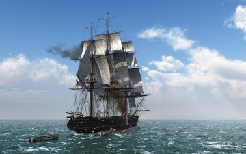 Картинка 3д графика sea undersea море