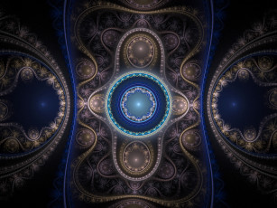 Картинка 3д графика fractal фракталы фрактал