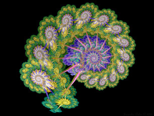 Картинка 3д графика fractal фракталы фрактал