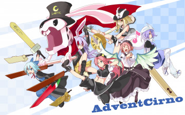 Картинка аниме touhou девушки оружие