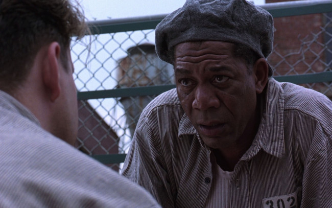 Обои картинки фото кино, фильмы, the, shawshank, redemption, разговор, забор