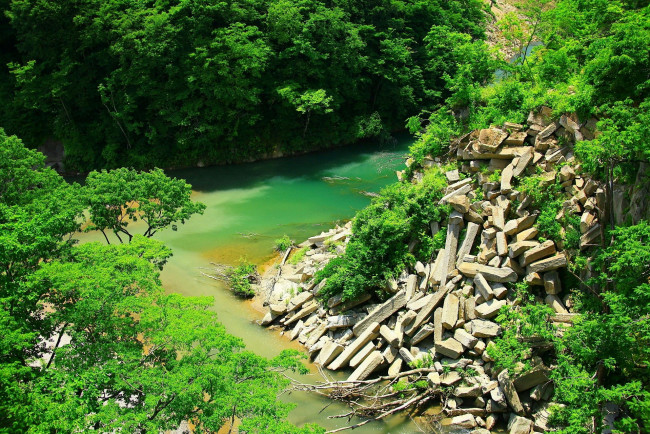 Обои картинки фото природа, реки, озера, река, камни, деревья