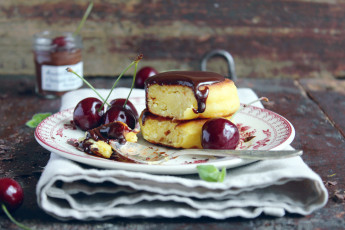 Картинка еда мороженое десерты сырники черешни