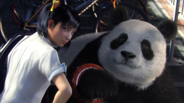 Картинка tekken blood vengeance видео игры девушка панда мишка