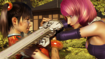 Картинка tekken blood vengeance видео игры девушки пила бой люди