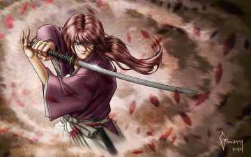 Картинка аниме rurouni kenshin himura