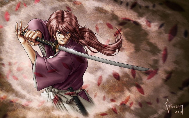 Обои картинки фото аниме, rurouni, kenshin, himura
