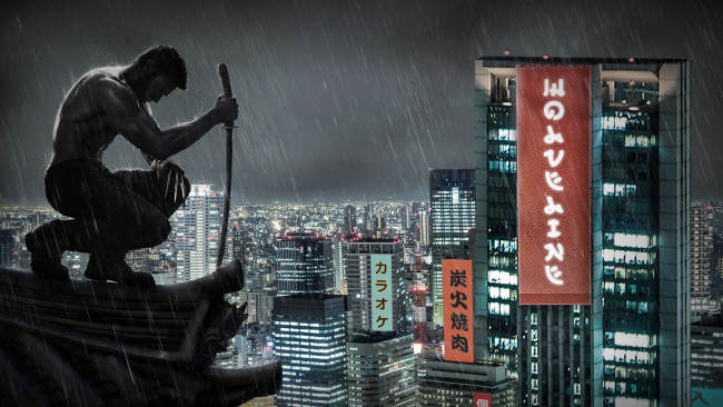 Обои картинки фото кино, фильмы, the, wolverine, город, росомаха